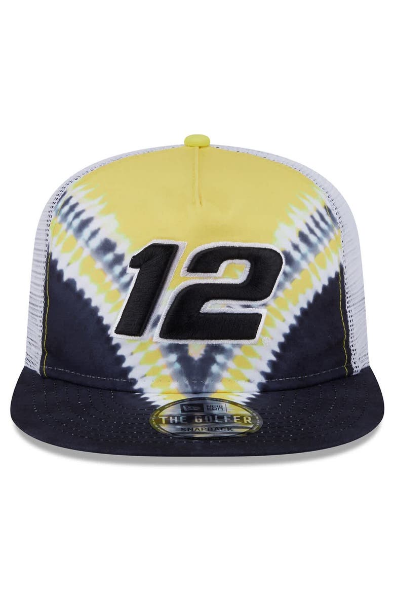 Men's New Era Black Ryan Blaney  Golfer Tie-Dye Snapback Hat, Alternate, color, Black