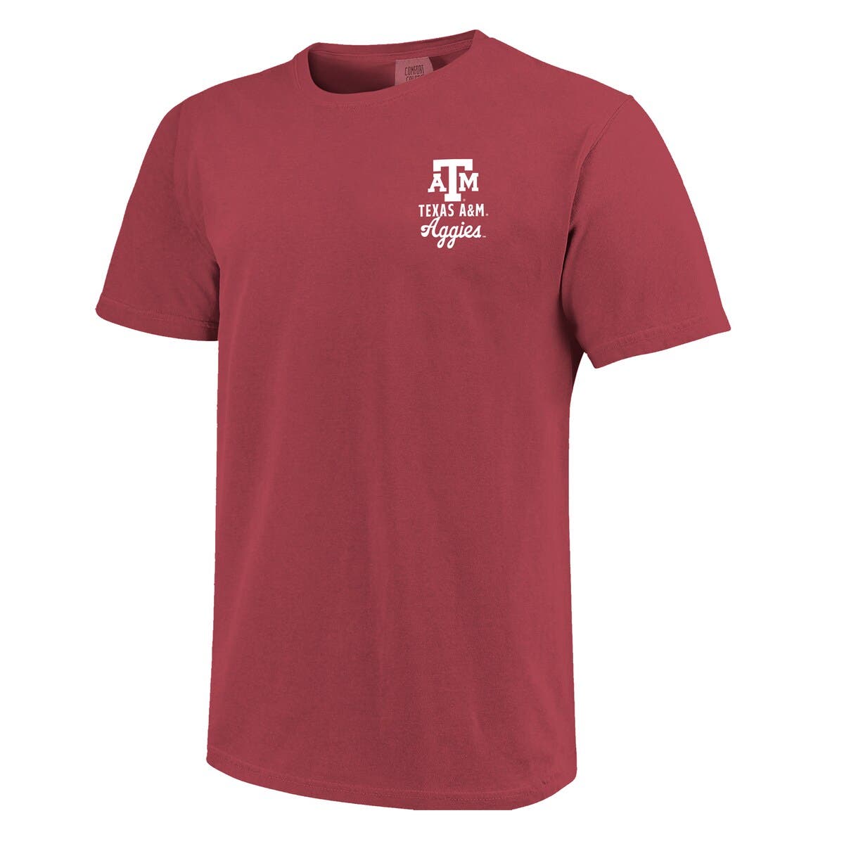 IMAGE ONE Men's Maroon Texas A&M Aggies Comfort Colors Mascot Overlay T ...
