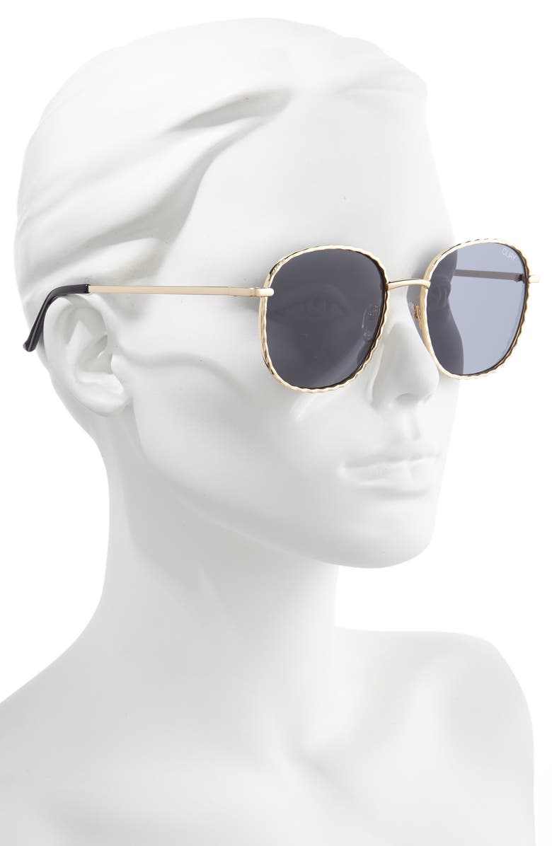 QUAY Jezabell Twist 56mm Round Sunglasses, Alternate, color,