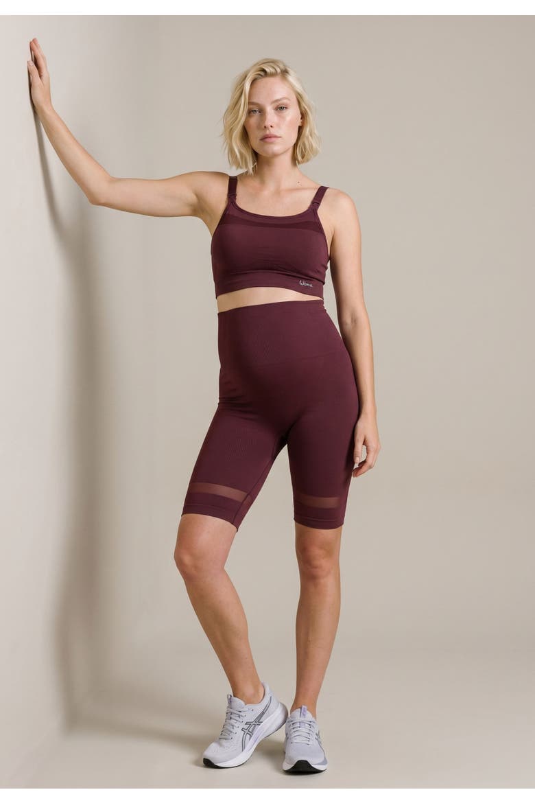 Sport and maternity bike short - Women's, Alternate, color, Plum