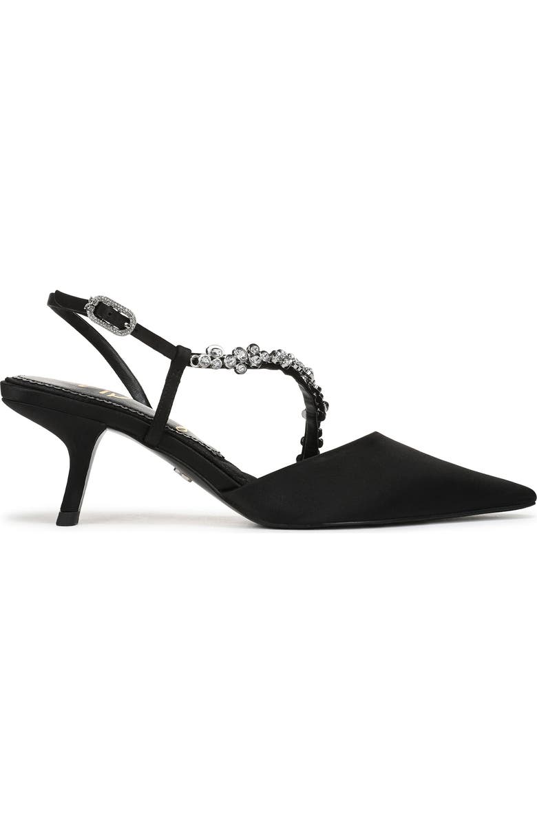 Sam Edelman Bonnie Slingback Pointed Toe Pump, Alternate, color, Black