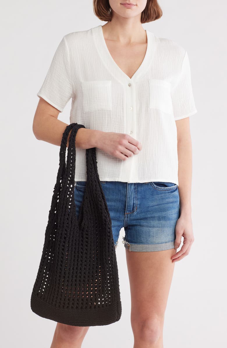 Collection XIIX Straw Woven Tote Bag, Alternate, color,