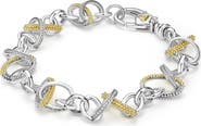 LAGOS Caviar Lux Diamond Link Bracelet
