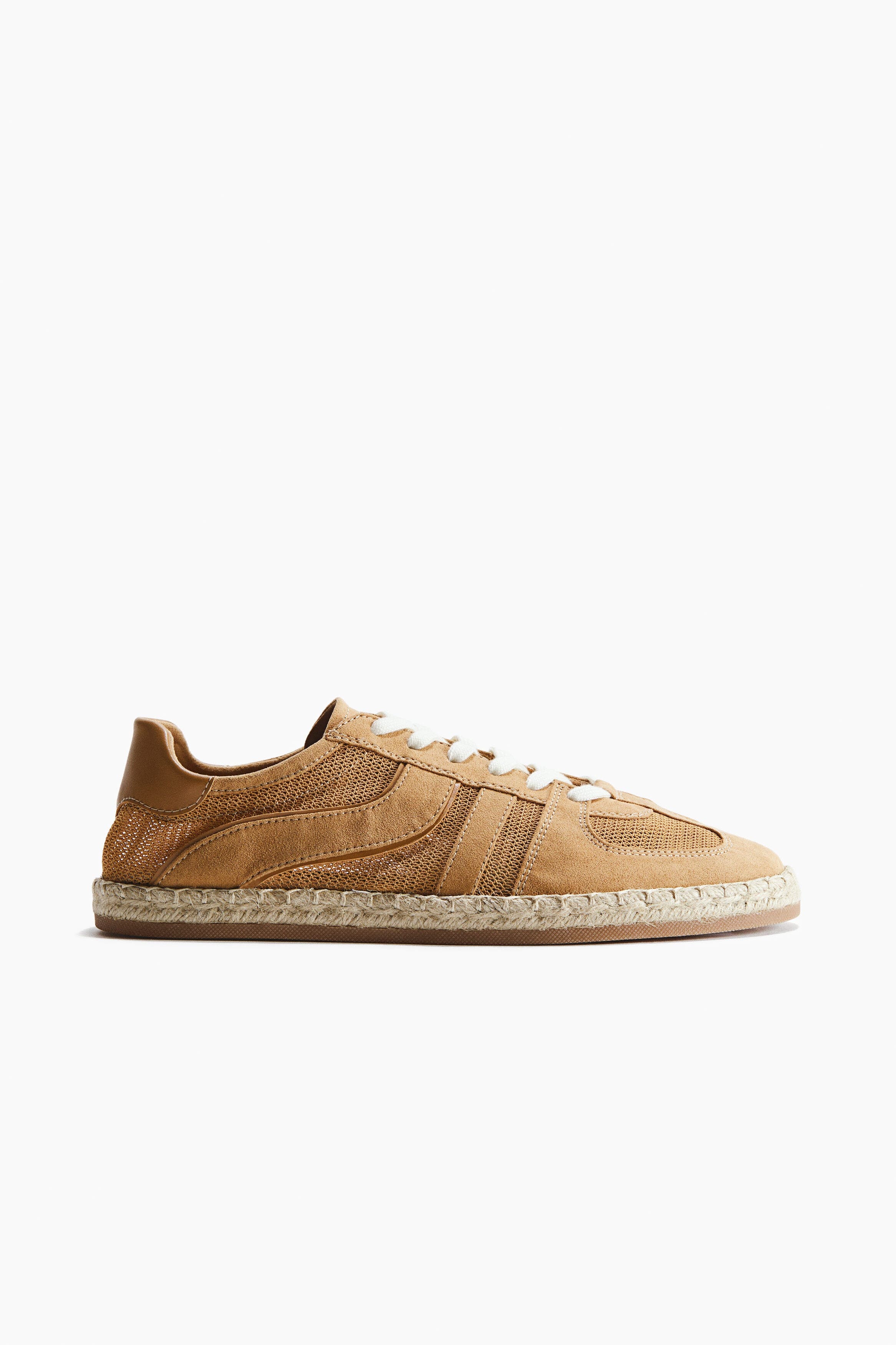 Espadrille Trainers, Alternate, color, Dark beige