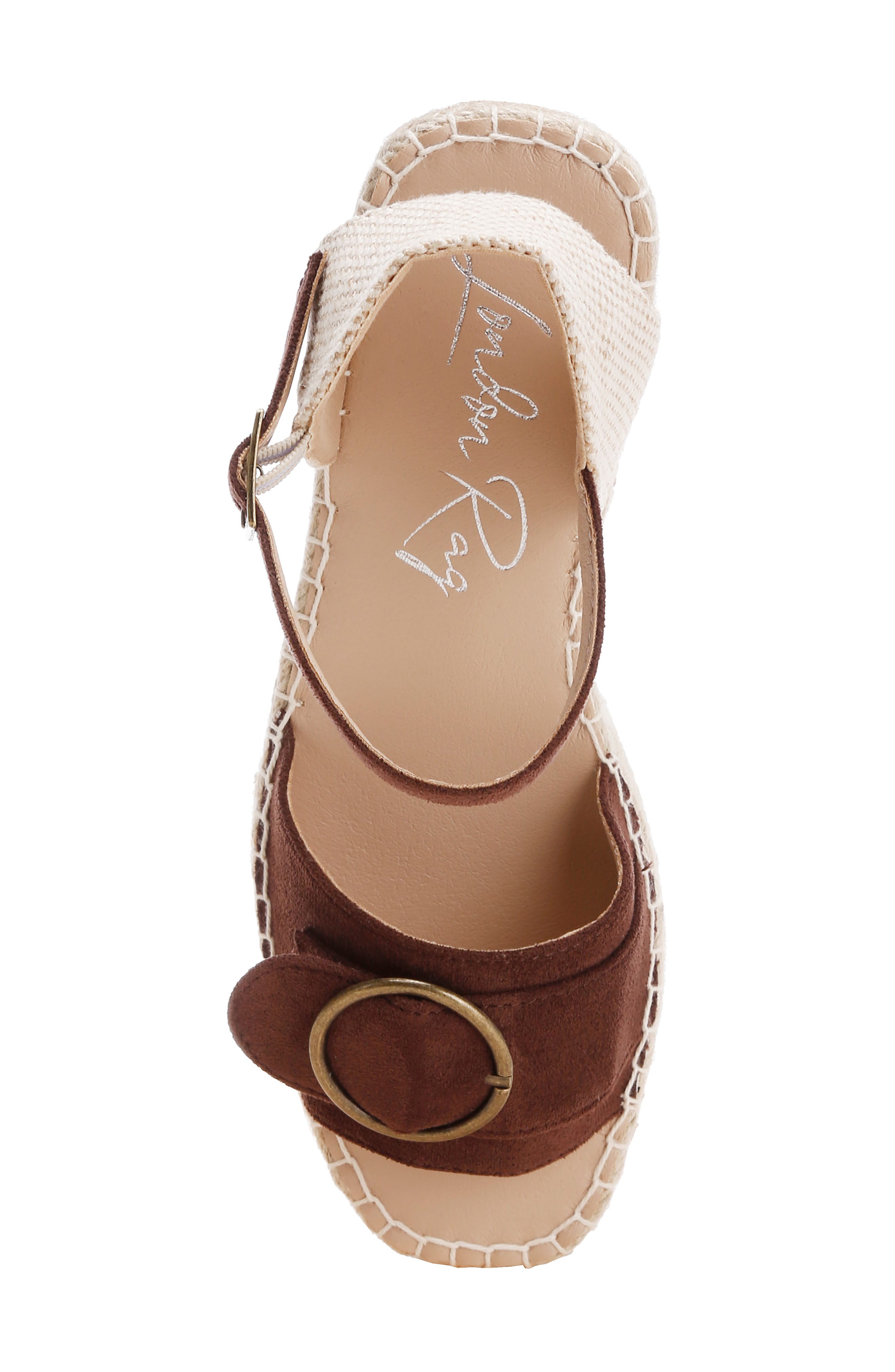 LONDON RAG Amilta Platform Wedge Espadrille Sandal, Alternate, color, Brown