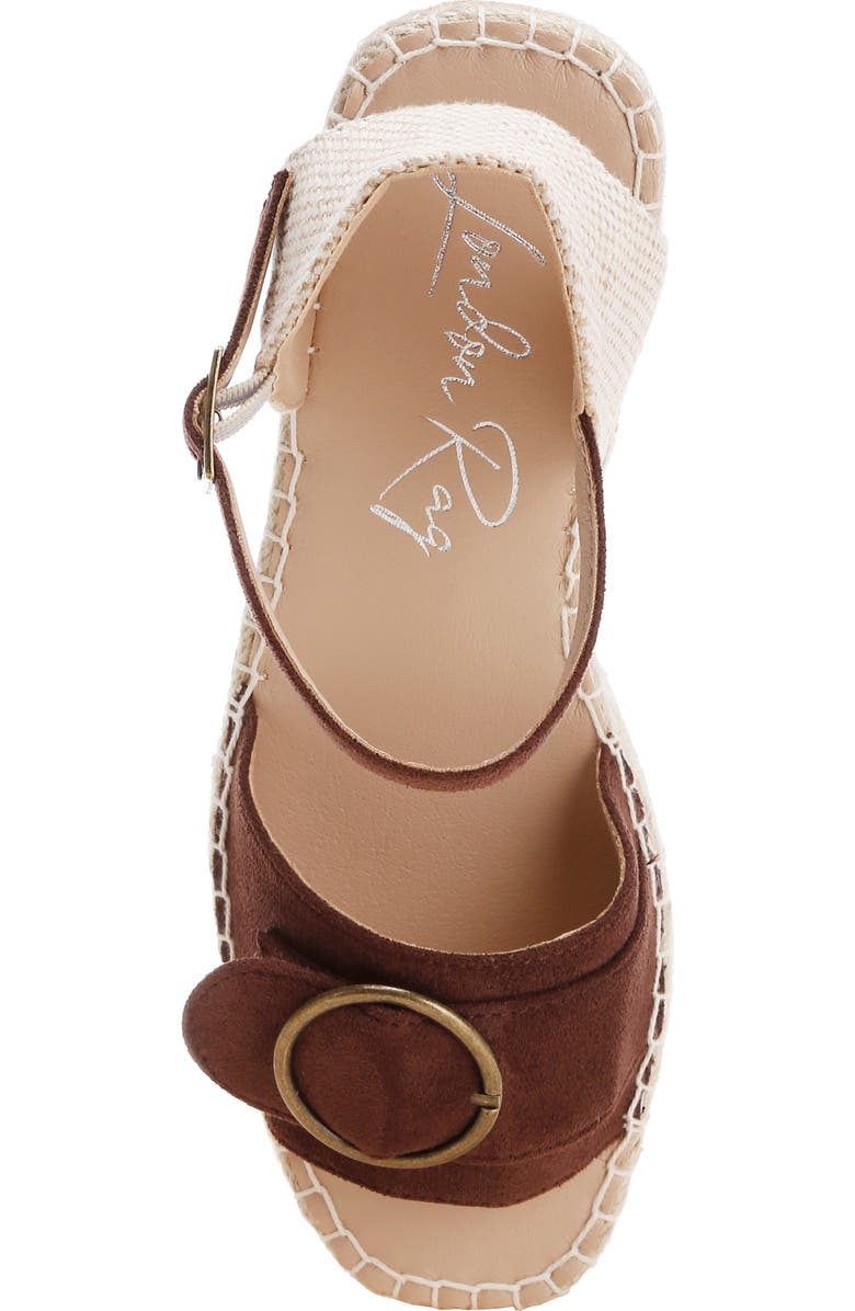 LONDON RAG Amilta Platform Wedge Espadrille Sandal, Alternate, color, Brown