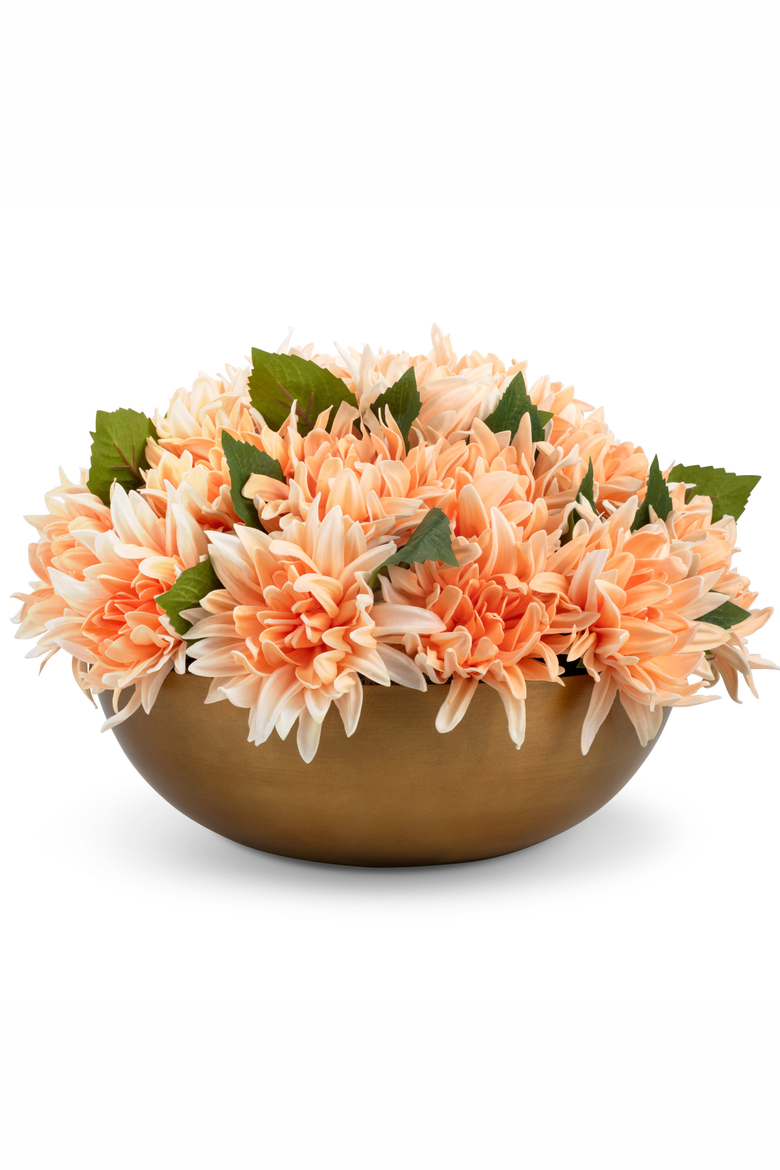 Livia RealTouch Dahlia Arrangement, Main, color, Peach