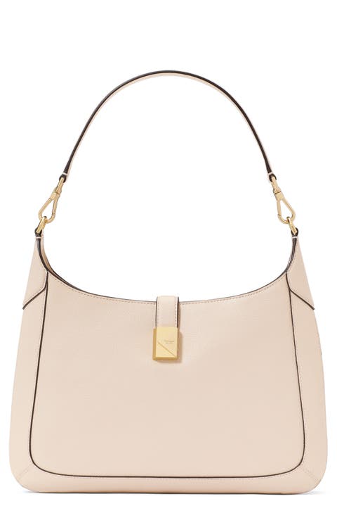 deco leather hobo bag