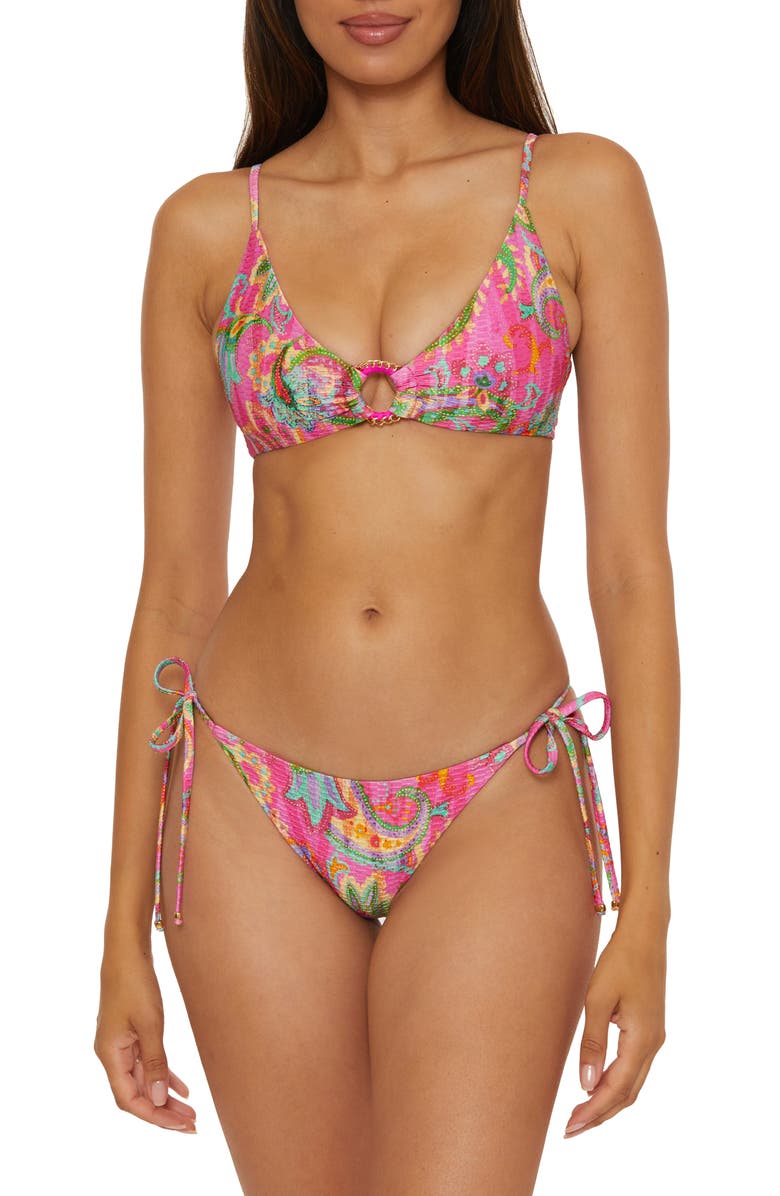 Becca Polynesia Side Tie Bikini Bottoms, Alternate, color,