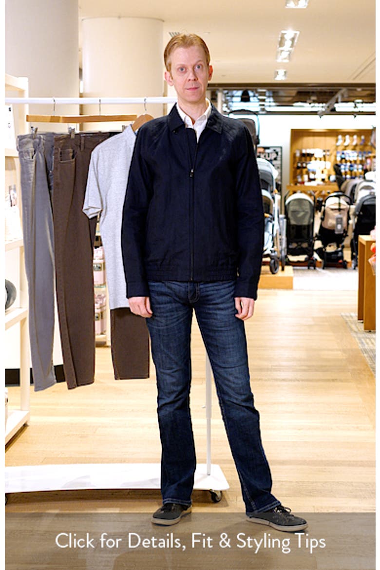 Linen Harrington Jacket (Men) | Nordstrom