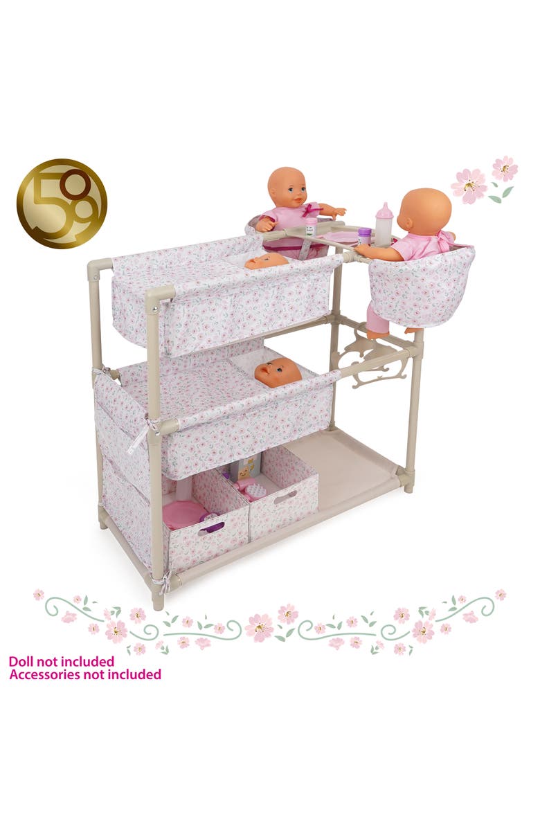 509 Crew Little Flora Twin Doll Play Center, Alternate, color, Multicolored