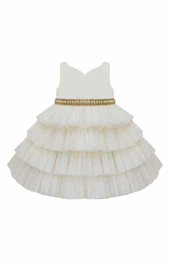 AMERICAN PRINCESS Embellished Tiered Party Dress & Bloomers