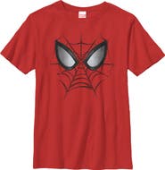 Marvel Boy's Marvel Spider-Man Web Face  Graphic T-Shirt
