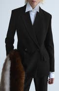 MANGO Honey Structured Blazer