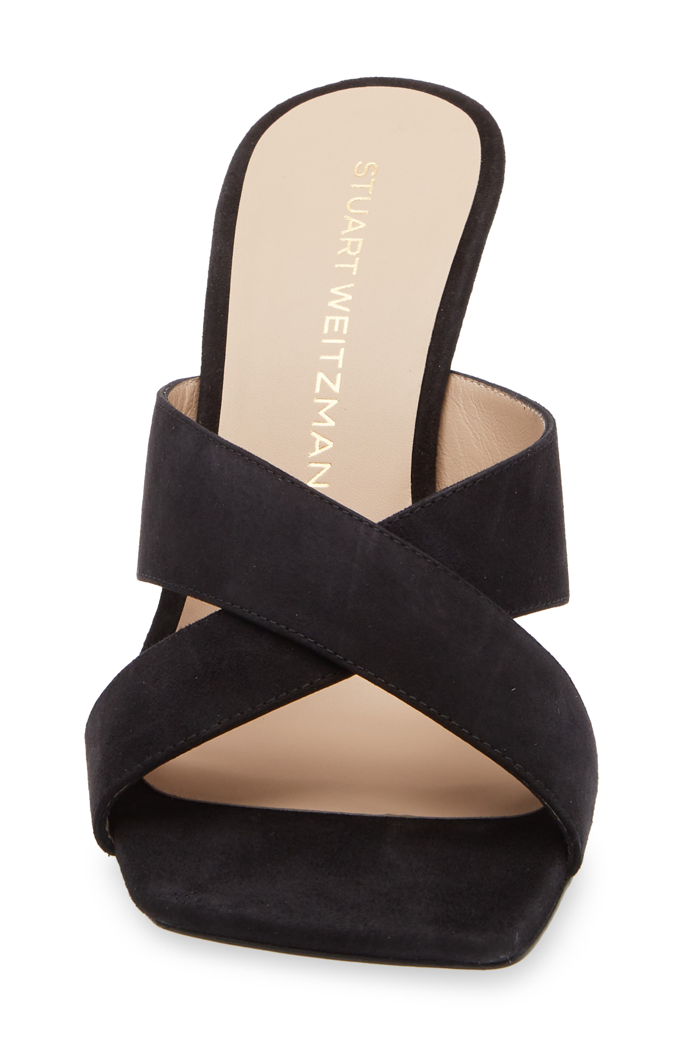 Dayna Slide 75 Sandal, Alternate, color, BLACK SUEDE