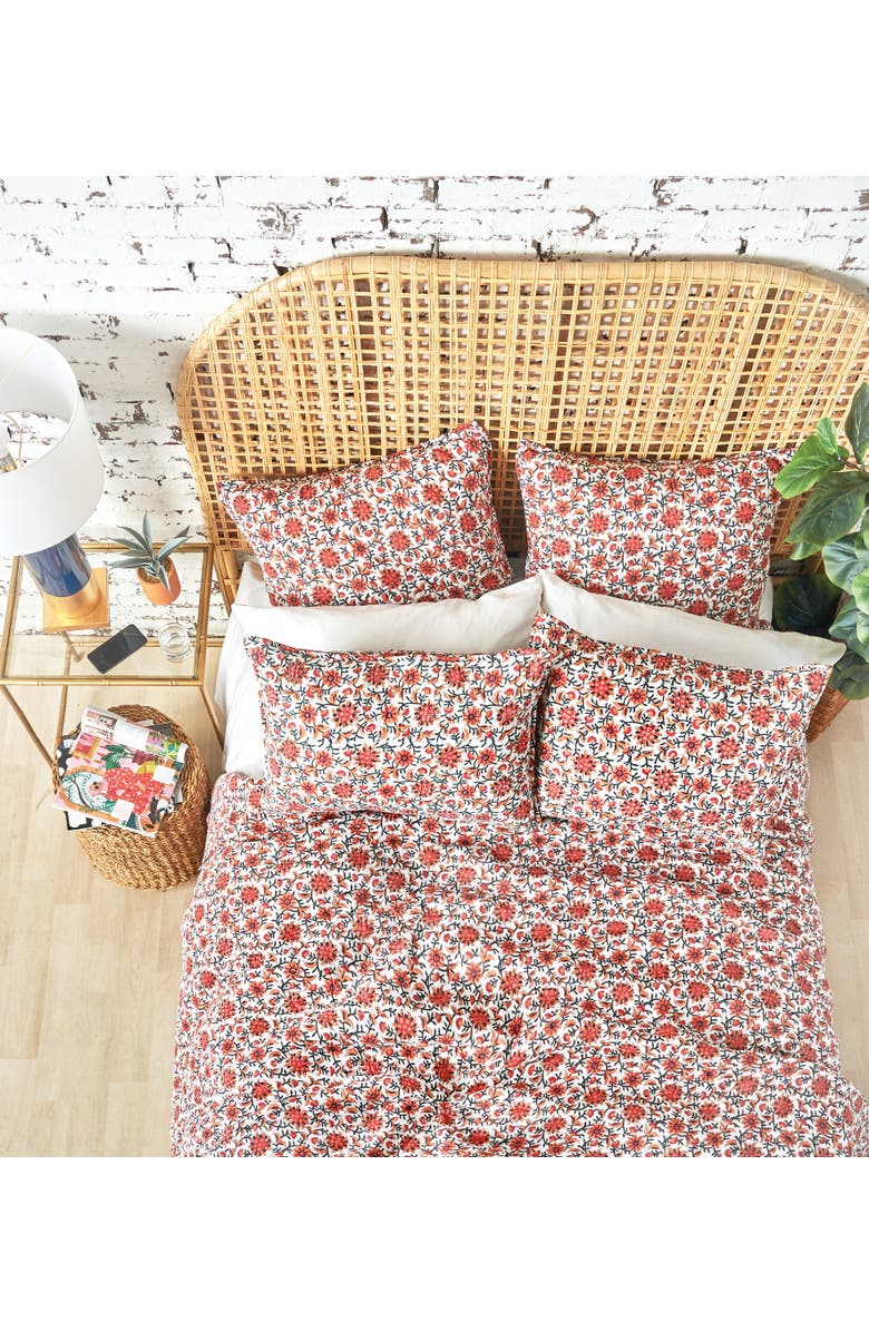 carol & frank 26" x 26" Colley Cotton Euro Pillow Sham, Alternate, color, Orange