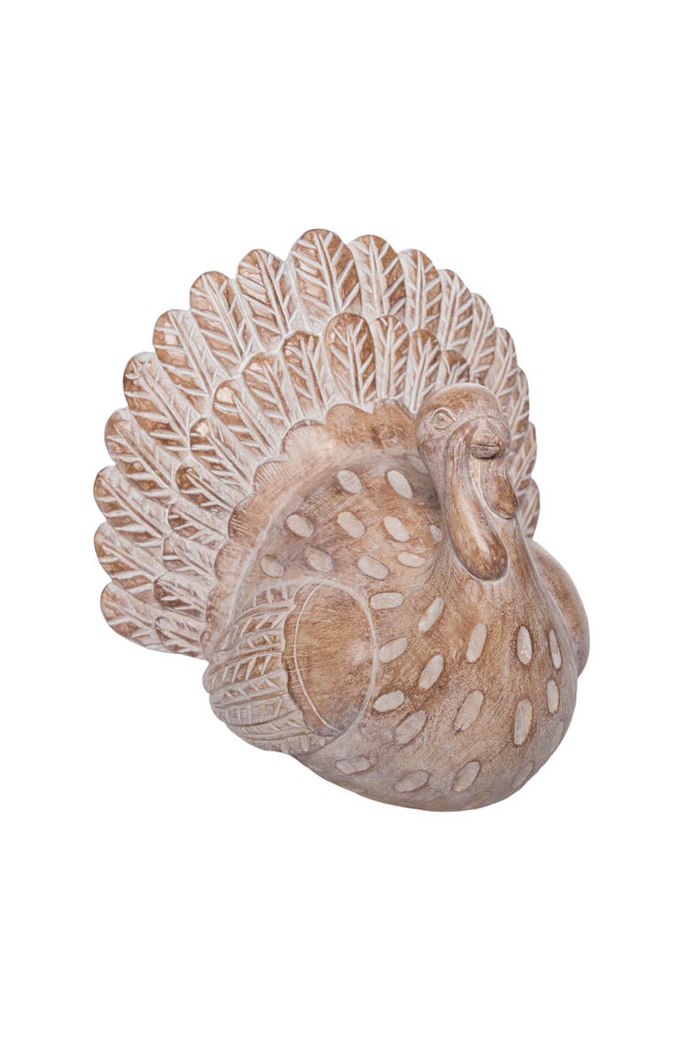 Turkey Figurine, Main, color, Brown