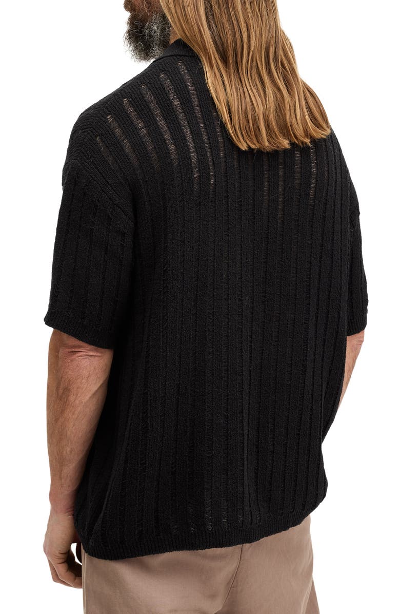 AllSaints Miller Rib Polo Sweater, Alternate, color, 