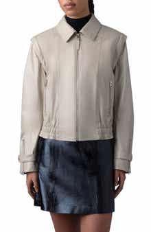 Amoree 2-in-1 Paneled Leather Jacket