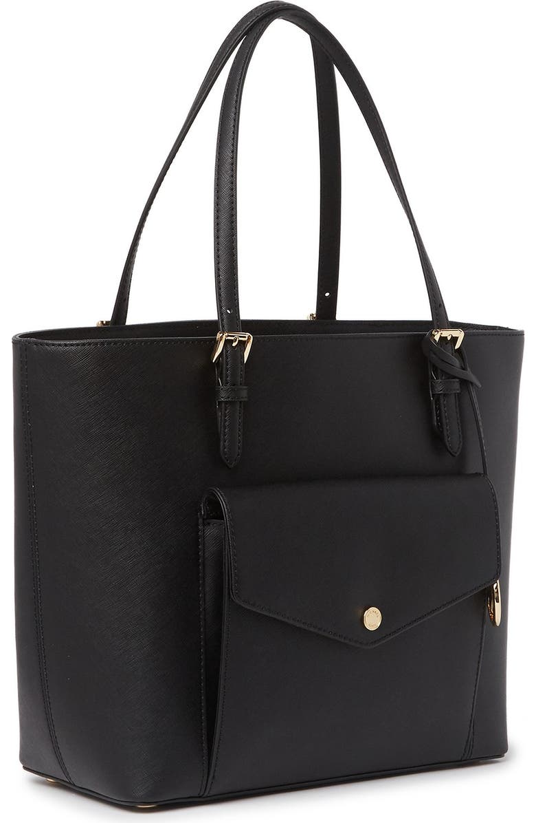 Michael Kors Jet Set Large Leather Pocket Tote Bag, Alternate, color,