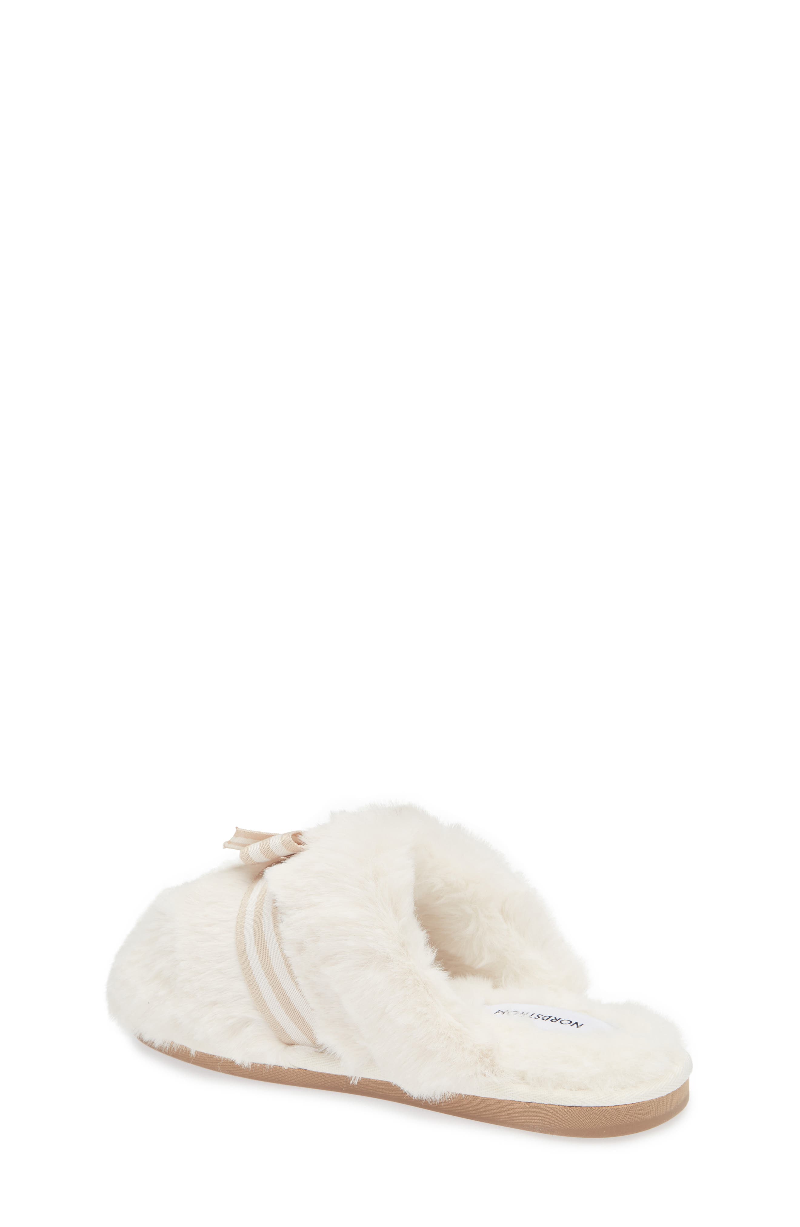 Kids' Melodie Bow Slipper, Alternate, color, IVORY