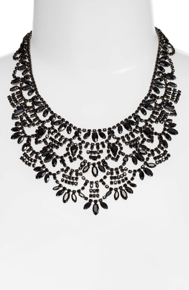 CRISTABELLE Crystal Bib Necklace, Alternate, color, 