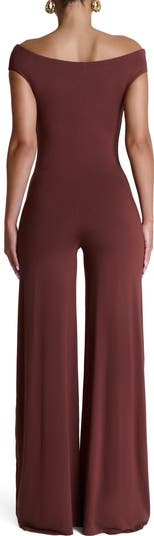 Smooth Off the Shoulder Wide Leg Jumpsuit