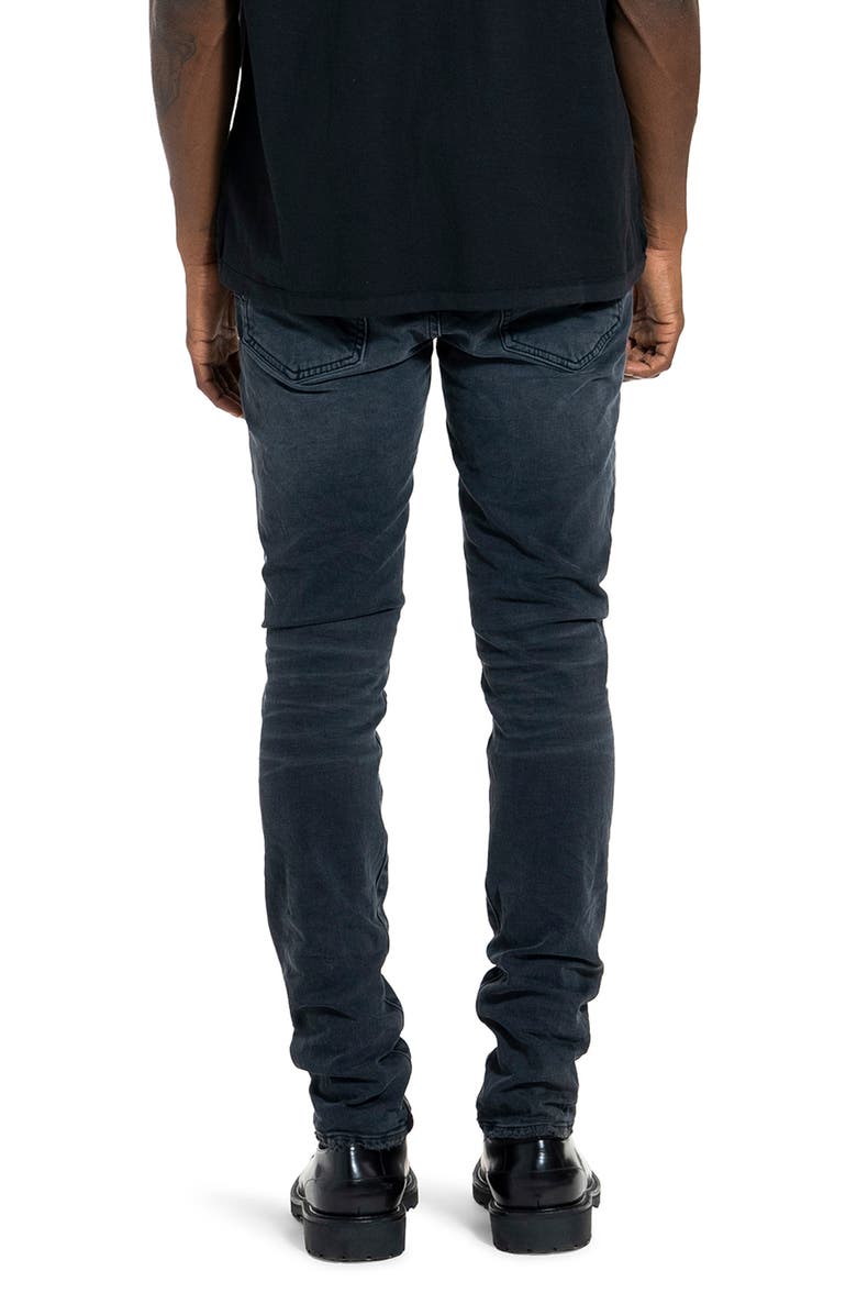 PURPLE BRAND Overdye Low Rise Skinny Jeans, Alternate, color, Black