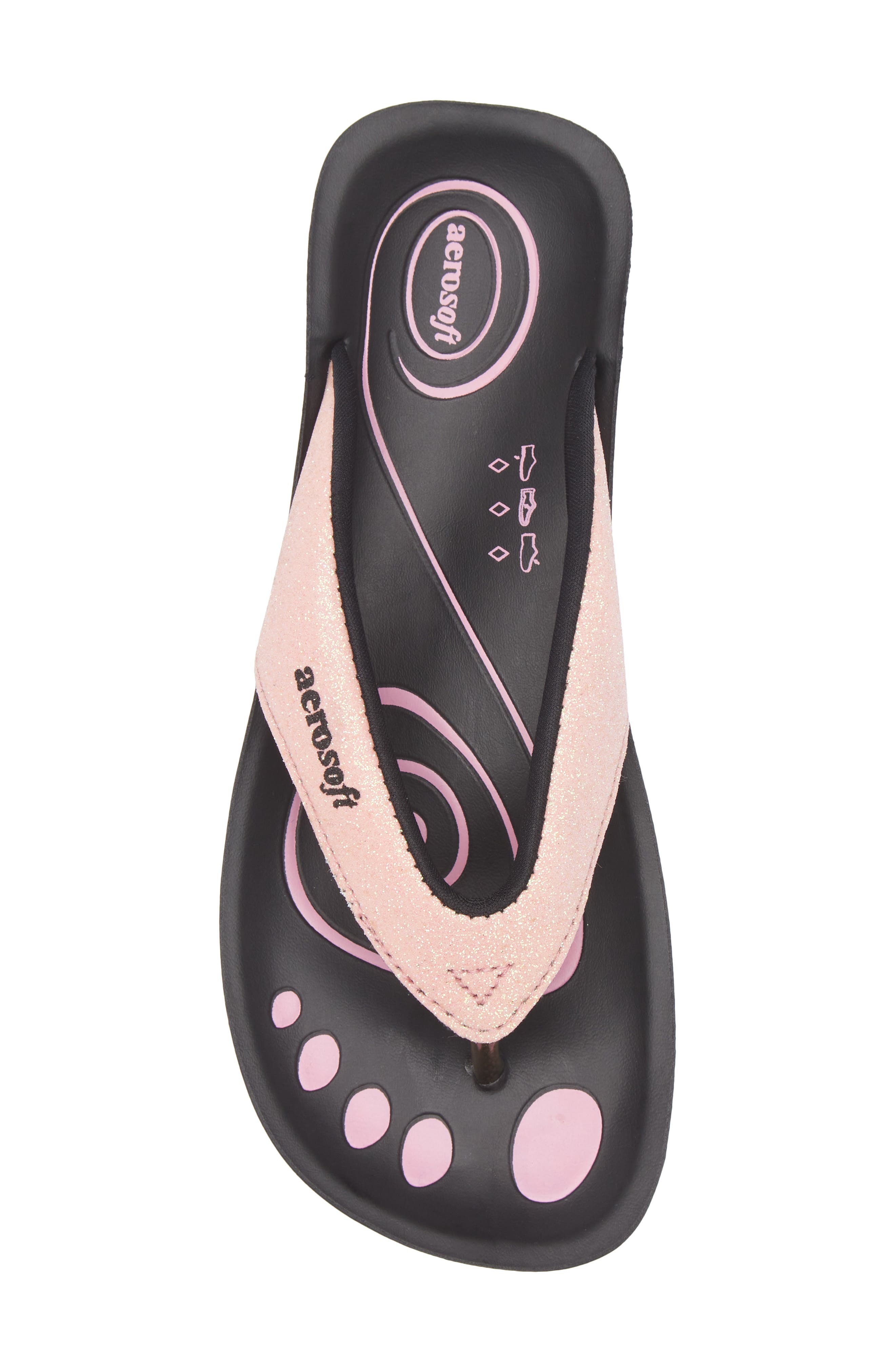 Glitter Strap Sandal, Alternate, color, PINK