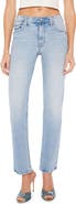 MOTHER The Smarty Pants Skimp High Waist Straight Leg Jeans
