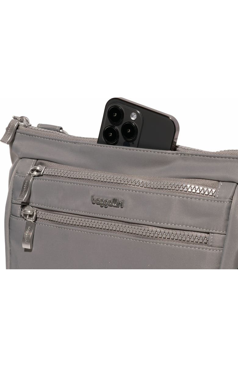 BAGGALLINI Pocket Belt Bag Convertible Crossbody Waist Pack, Alternate, color, Steel Grey Twill