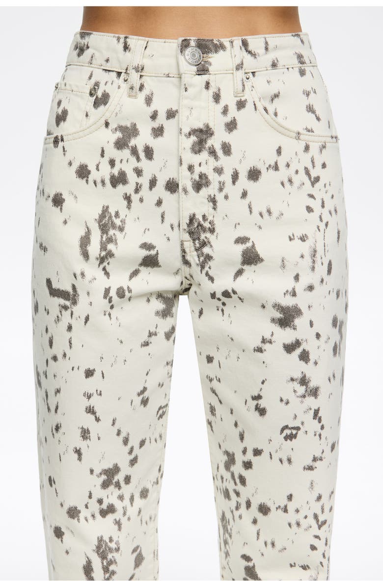 Bimba y Lola Straight Cropped - Lynx Trousers, Alternate, color, Lynx Ivory