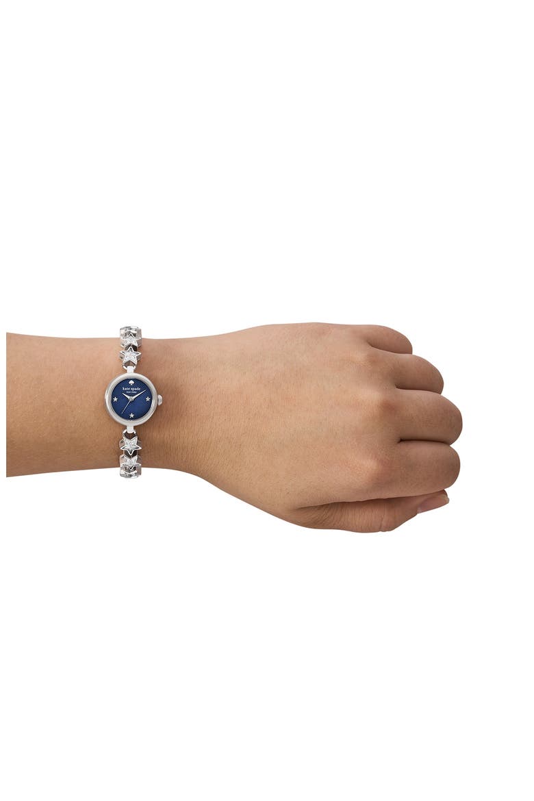 monroe star bangle watch, 20mm, Alternate, color, SILVER