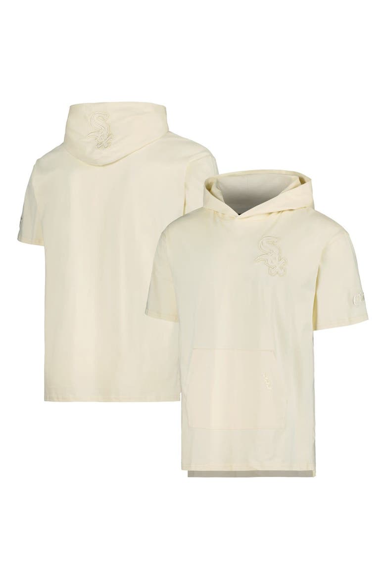 Men's Pro Standard Cream Chicago White Sox Neutral Short Sleeve Hoodie T-Shirt, Alternate, color, Cream