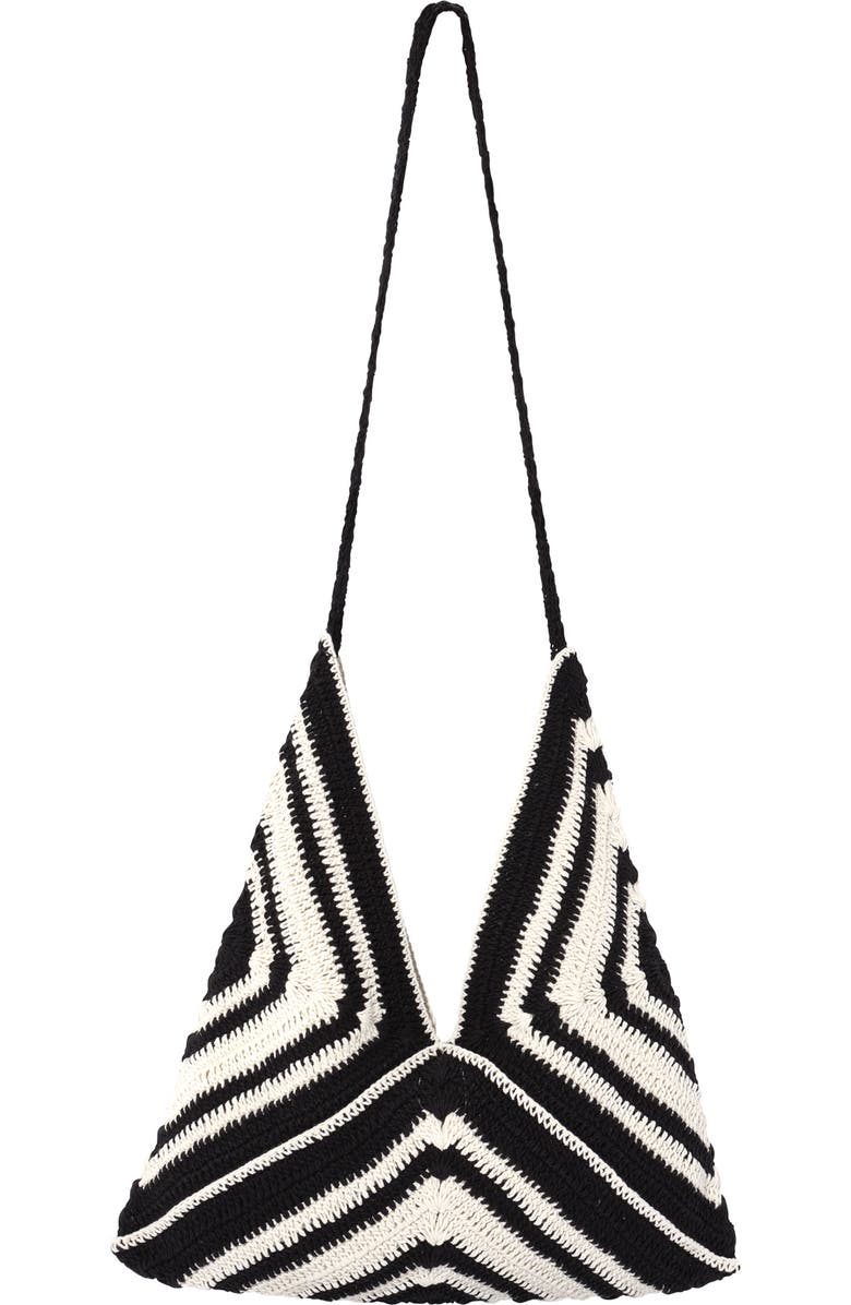 Faherty riviera crochet bag, Alternate, color, Black