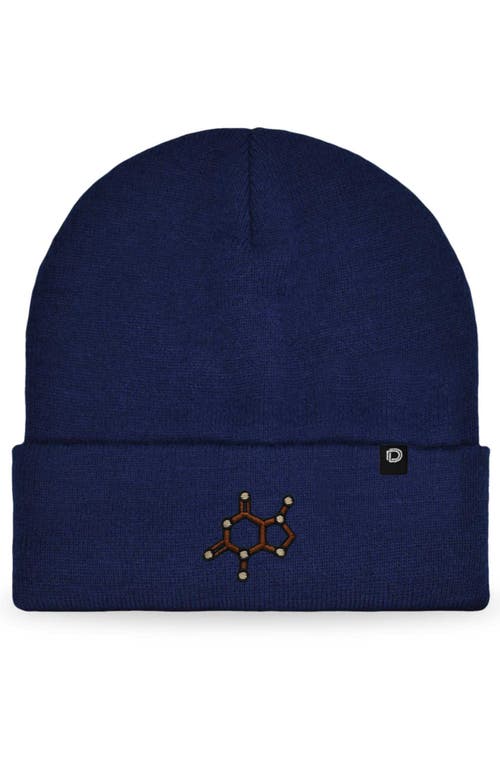 Dalix Molecule Beanie In Navy Blue