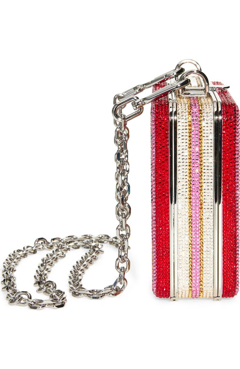 JUDITH LEIBER COUTURE Cupcakes Embellished Lunchbox Clutch, Alternate, color,