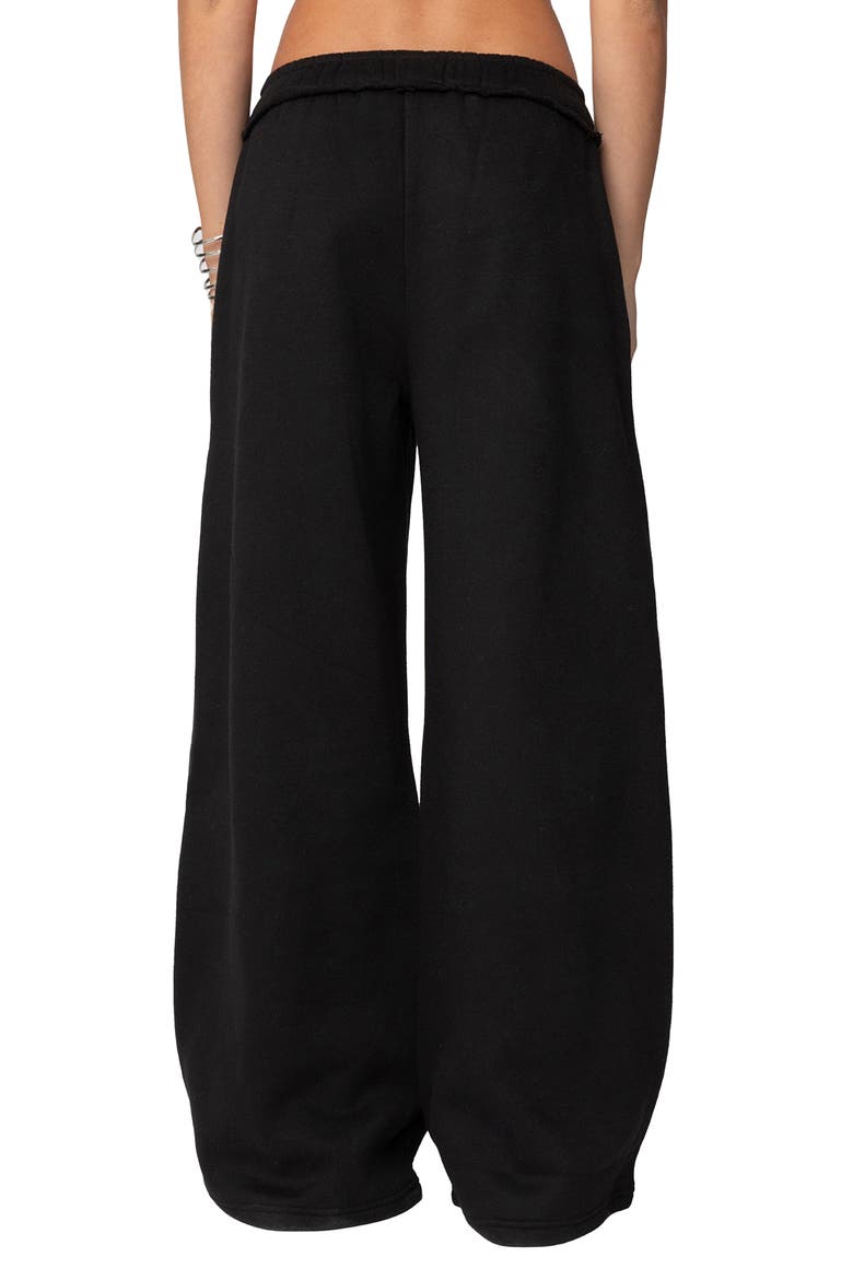 Kori Oversize Baggy Sweatpants, Alternate, color, BLACK