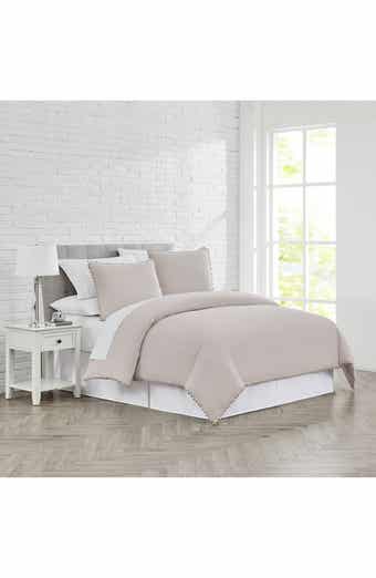 Classic Pompom Trimmed Duvet Cover Set