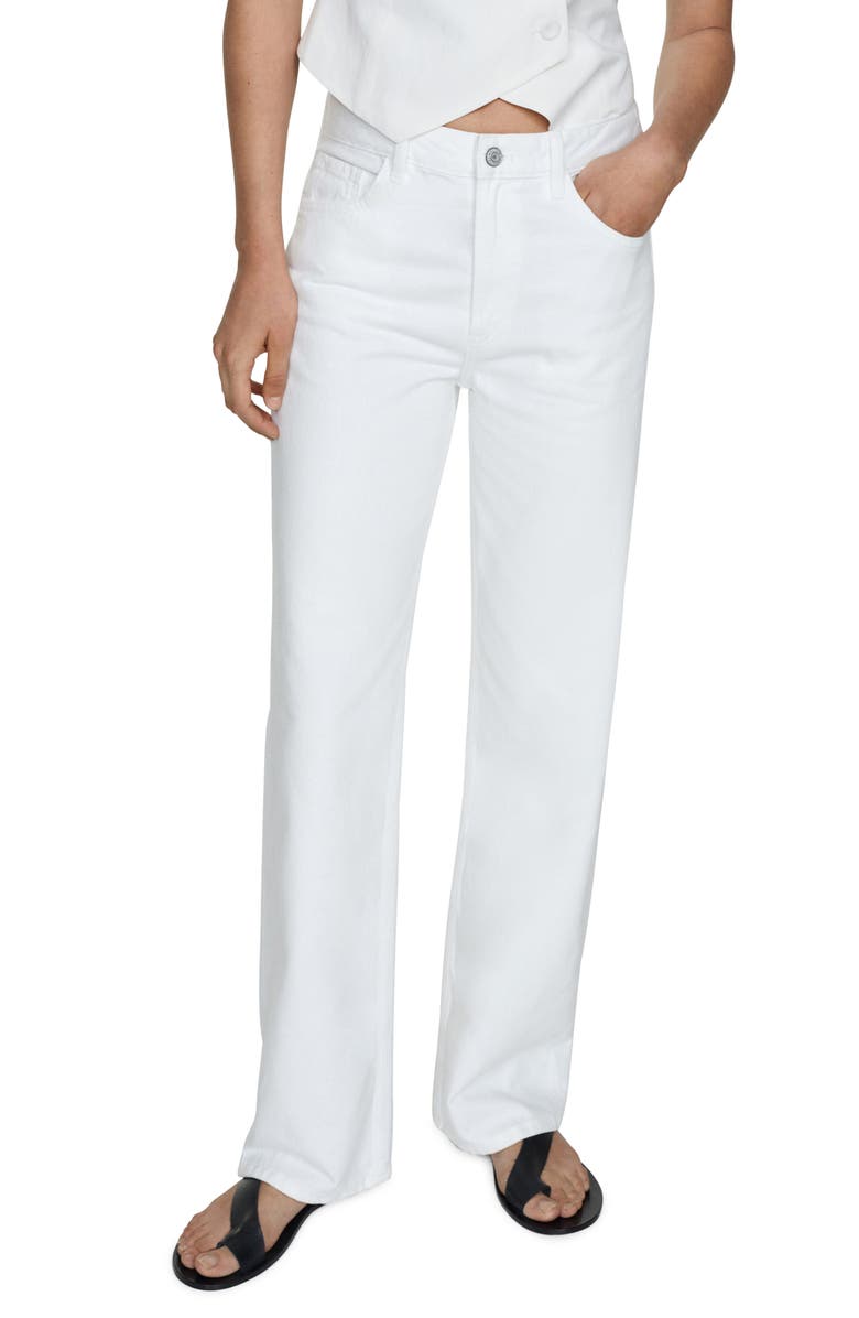 MANGO Straight Leg Jeans, Main, color, 
