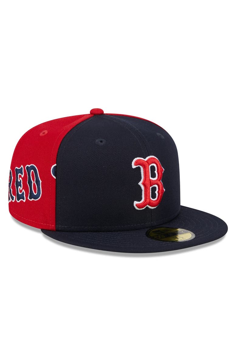 New Era Men's New Era Navy/Red Boston Red Sox Gameday Sideswipe 59FIFTY Fitted Hat, Main, color, Navy