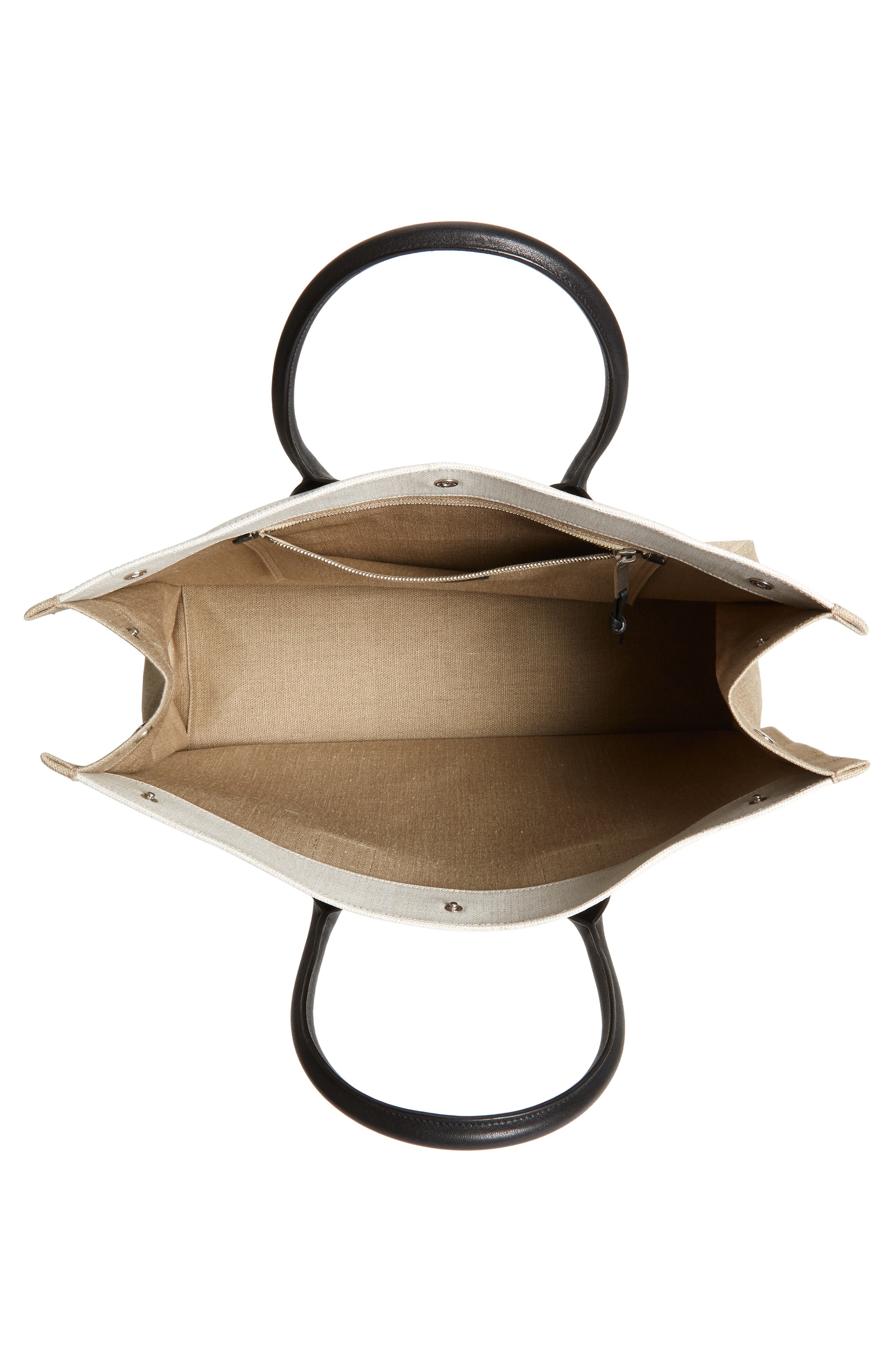 Noe Rive Gauche Logo Canvas Tote, Alternate, color, BLANC