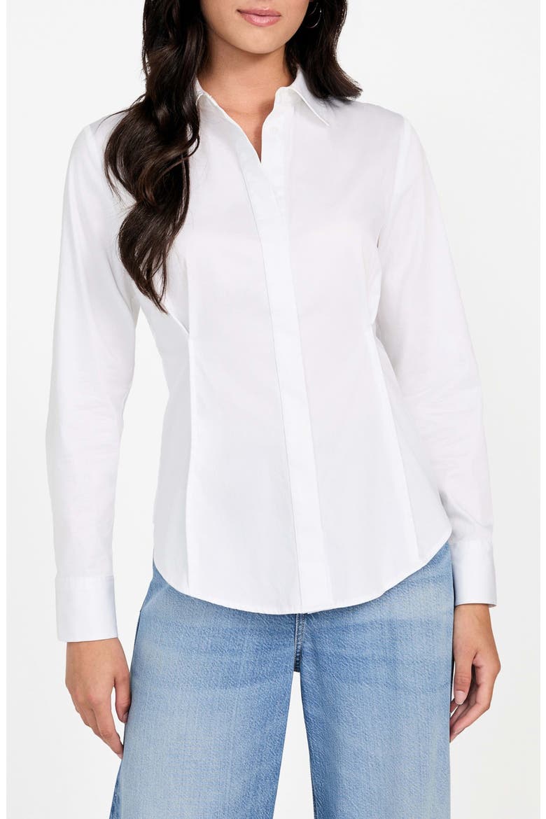 Cassidy Button-Up Shirt, Main, color, WHITE