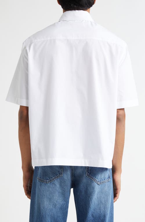 Versace Cotton Poplin Button-up Shirt In White