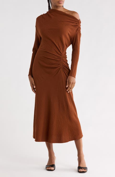 Piper Ruched Long Sleeve Dress