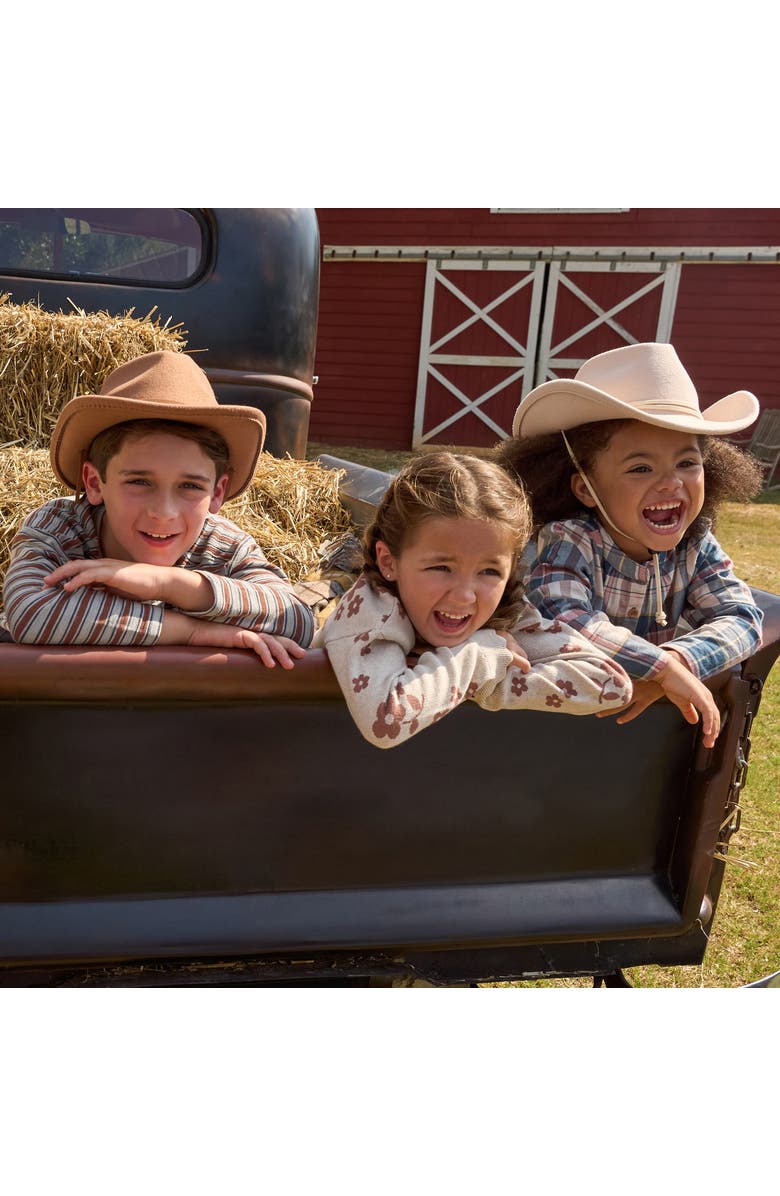Modern Moments<sup>™</sup> by Gerber Jacquard Sweater Knit Top and Pant Set, Alternate, color, Nutmeg Flowers