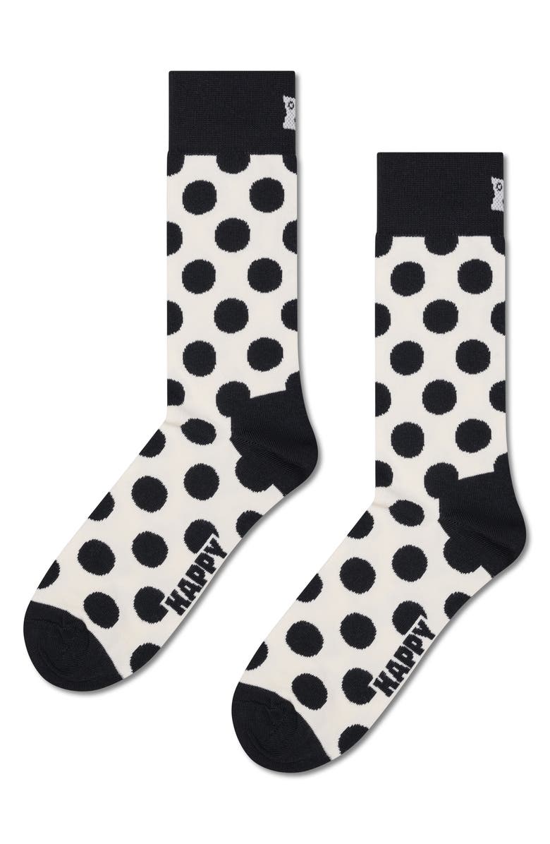 Happy Socks Assorted 4-Pack Black & White Socks Gift Box, Alternate, color, White