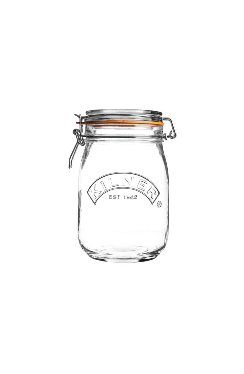 Kilner Round Clip Top Jar for Canning and Food Storage, Main, color, 7 In