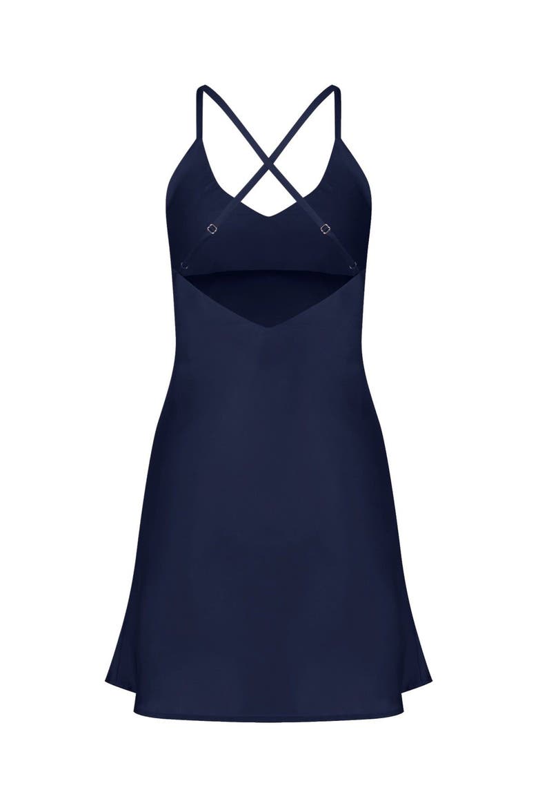 Silky Satin Gift Set, Alternate, color, Navy