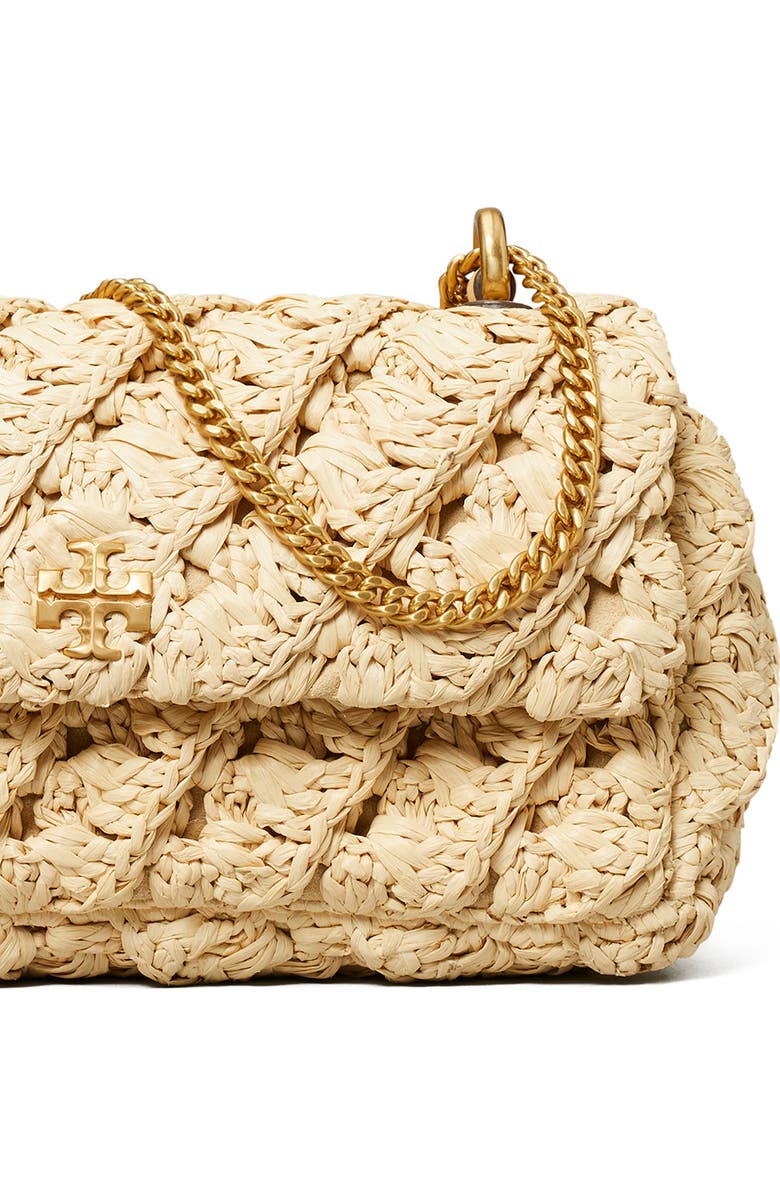 Tory Burch Kira Woven Raffia Convertible Shoulder Bag, Alternate, color,